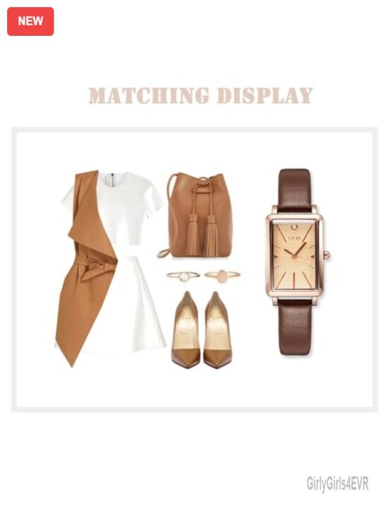 Mini Ultra Thin Square Quartz Watch with Leather Strap 30M Water Resistant